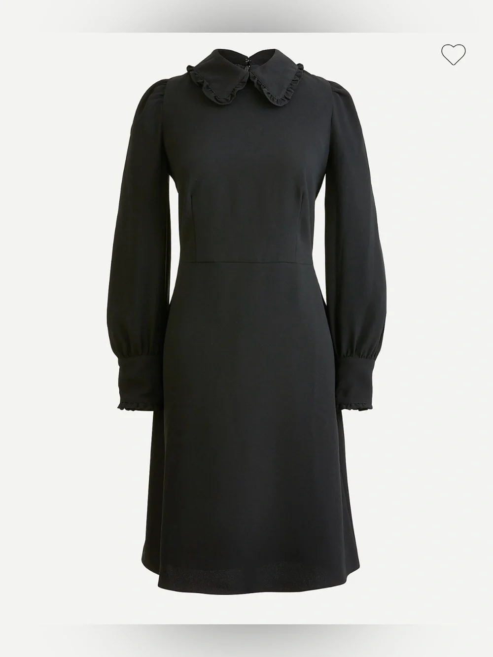 J.Crew A-line Dress With Ruffle Collar Wednesday Adam’s Dress Women’s Size 10